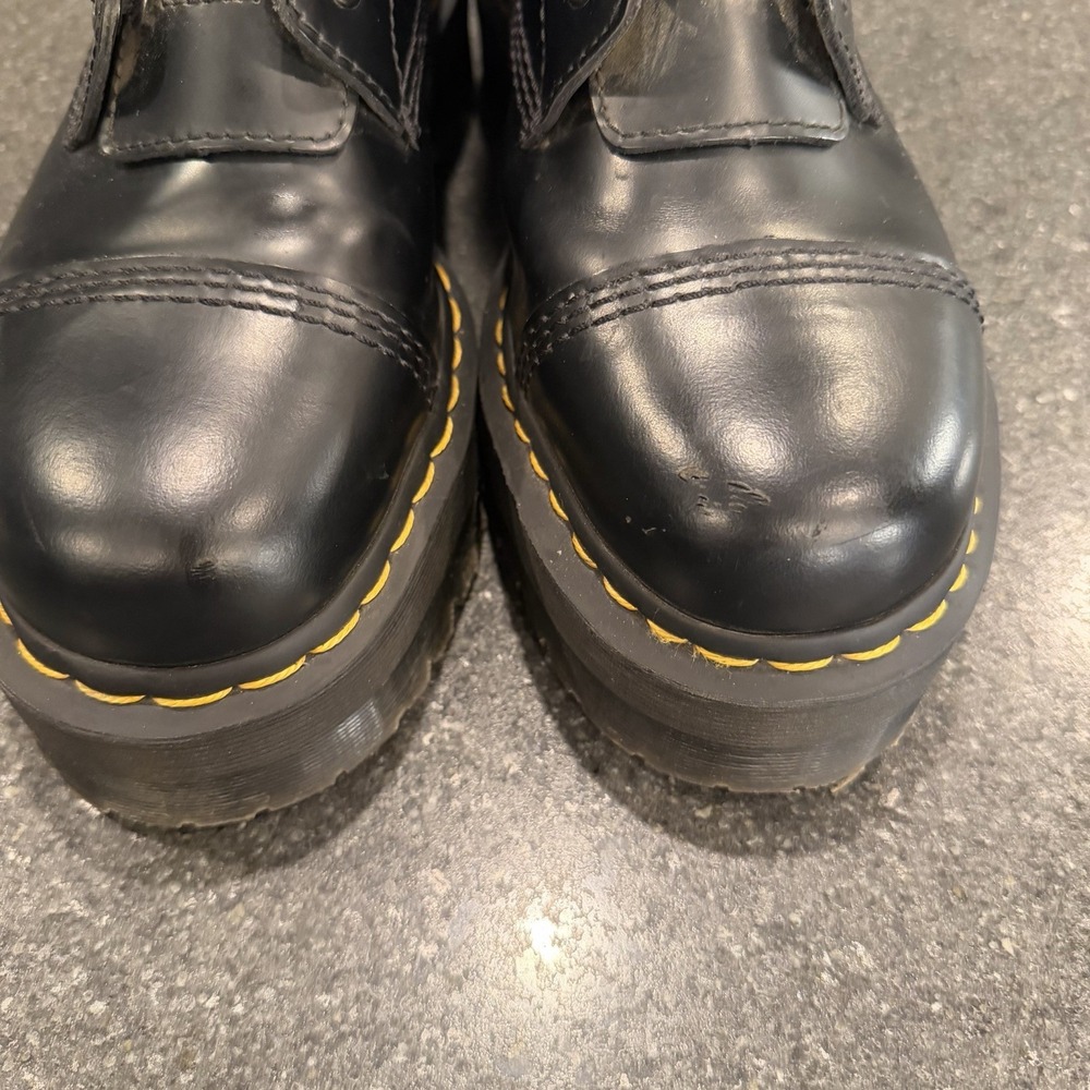 Dr Martens Black Smooth Sinclair Platform Combat Boots US 11  EU 43 - Picture 3 of 8